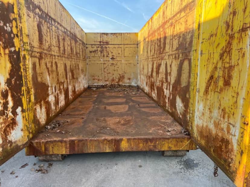 CONTAINER SCARRABILE USATO A CIELO APERTO PER INGOMBRANTI · 6,5 m · 37 m³ · Rif. 26-U-114 — foto 5 di 5