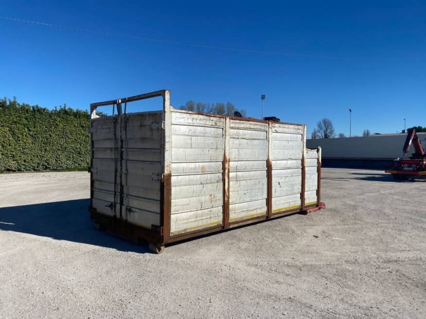 CONTAINER SCARRABILE USATO IN ALLUMINIO A CIELO APERTO CON APERTURA · 6 m · Rif. 22-U-52 — foto 2 di 19