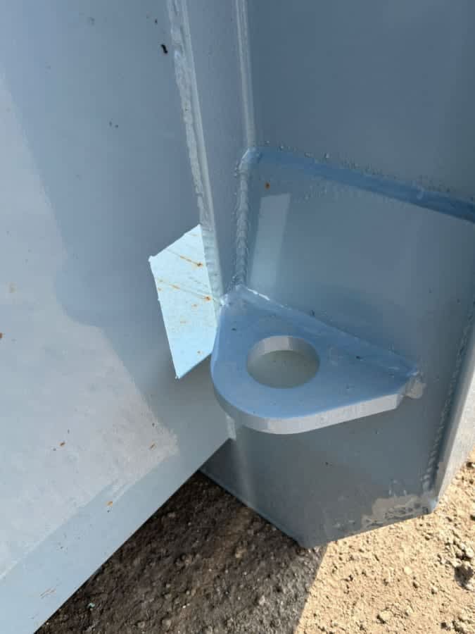 CONTAINER A PIANALE CON PIANTONI RIMOVIBILI IN FERRO E SPONDE IN · 6,1 m · 12 m³ · Rif. 22-N-128 — foto 11 di 12