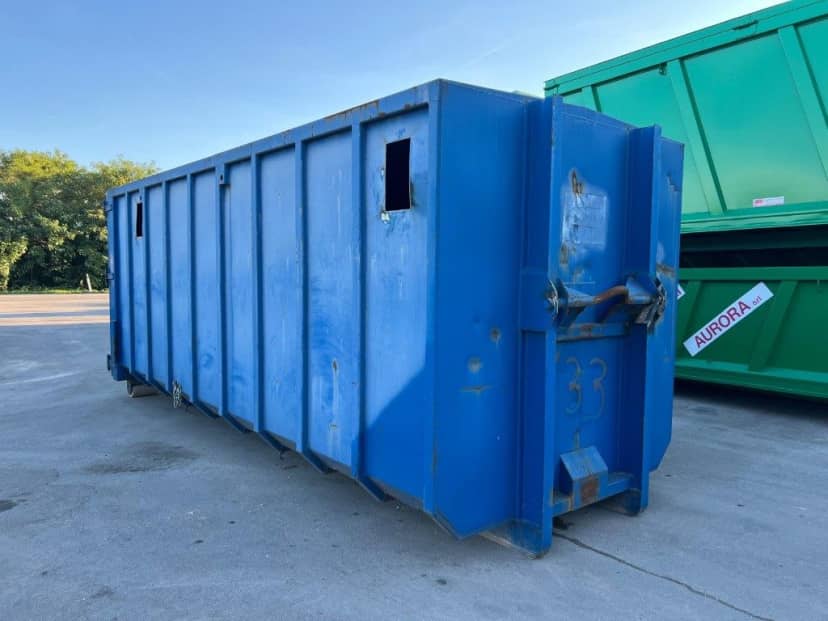 CONTAINER SCARRABILE USATO CON TETTO FISSO PER SEGATURA · 6,3 m · 38 m³ · Rif. 26-U-115