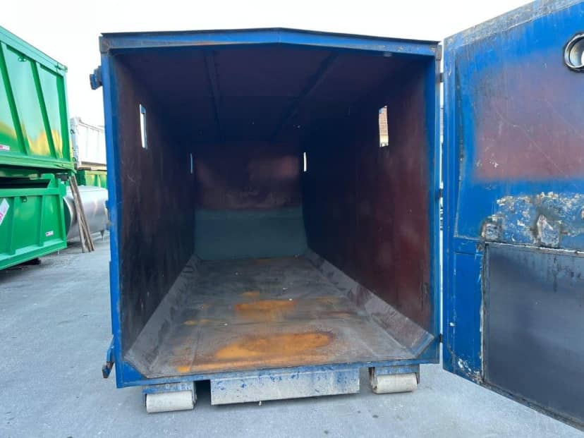 CONTAINER SCARRABILE USATO CON TETTO FISSO PER SEGATURA · 6,3 m · 38 m³ · Rif. 26-U-115 — foto 7 di 7