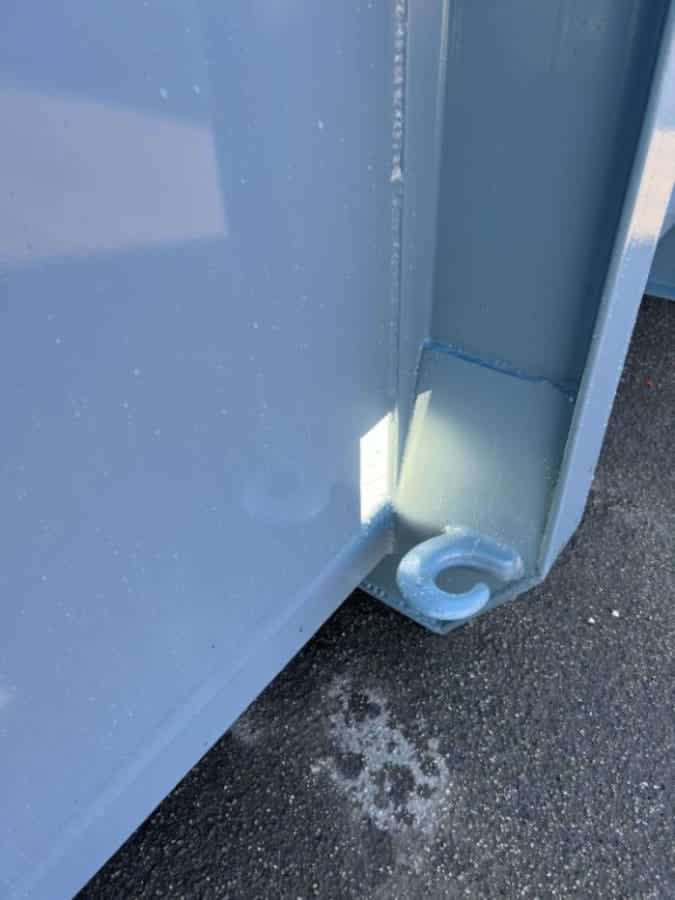 CONTAINER SCARRABILE NUOVO A PIANALE CON SPONDE IN TR1 RINFORZATO · 5,3 m · 9 m³ · Rif. 25-N-01 — foto 4 di 12