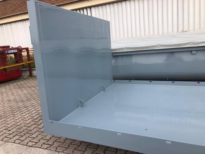 CONTAINER A PIANALE SENZA SPONDE CON CODA A ZERO PER CARICO MEZZI · 5,2 m · Rif. 22-N-26 — foto 2 di 5