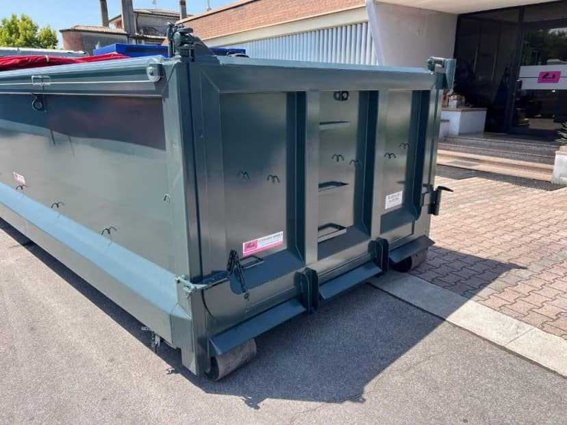 CONTAINER SCARRABILE NUOVO CAVA CANTIERE CON COPRI SCOPRI · 6,25 m · 18 m³ · Rif. 26-N-16 — foto 8 di 11