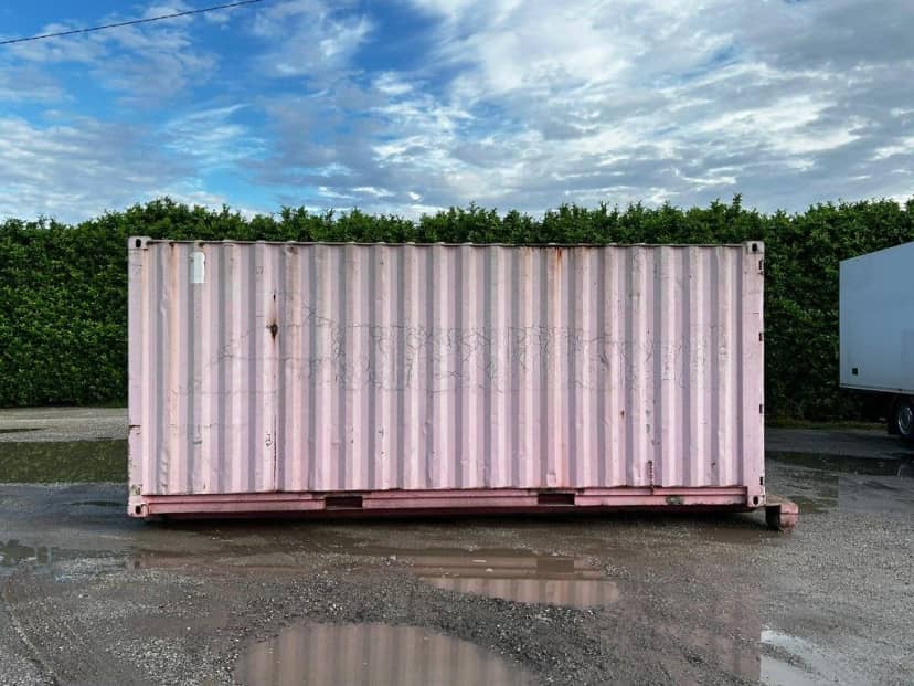 CONTAINER MARITTIMO USATO SCARRABILE CON APERTURA POSTERIORE E FONDO · 6 m · Rif. 24-U-89 — foto 3 di 12