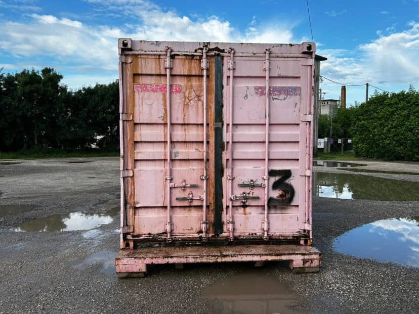 CONTAINER MARITTIMO USATO SCARRABILE CON APERTURA POSTERIORE E FONDO · 6 m · Rif. 24-U-89 — foto 4 di 12