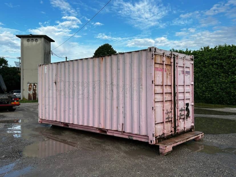 CONTAINER MARITTIMO USATO SCARRABILE CON APERTURA POSTERIORE E FONDO · 6 m · Rif. 24-U-89 — foto 5 di 12