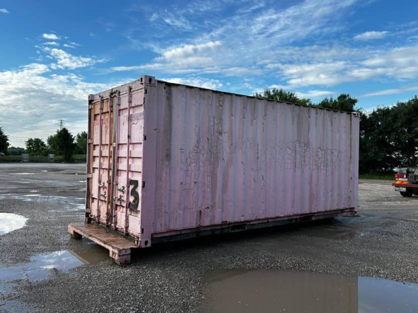 CONTAINER MARITTIMO USATO SCARRABILE CON APERTURA POSTERIORE E FONDO · 6 m · Rif. 24-U-89 — foto 7 di 12