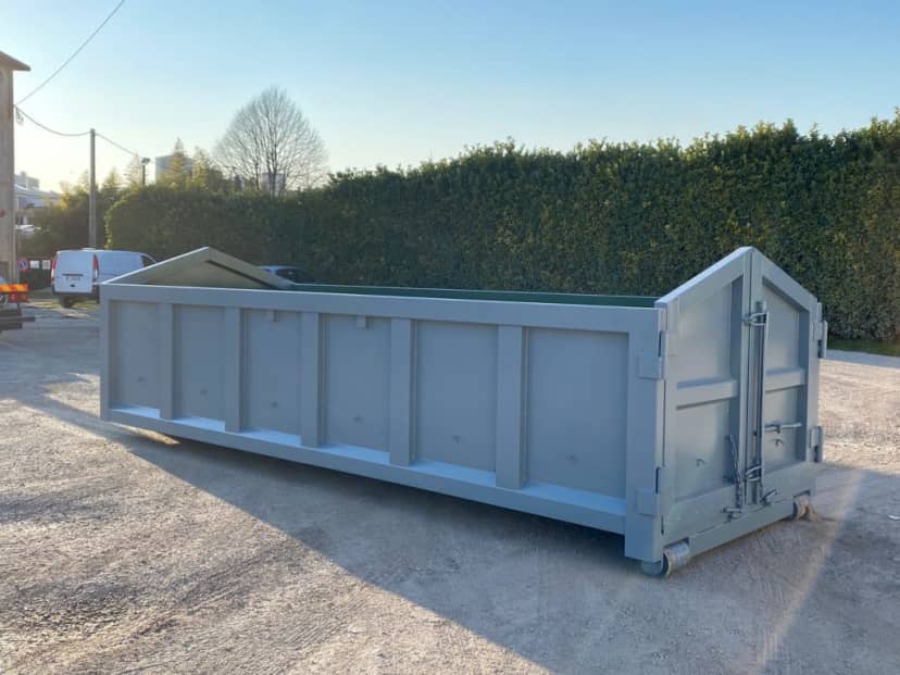 CONTAINER SCARRABILE NUOVO PER INERTI CON FONDO IN APPOGGIO E · 5,8 m · 16 m³ · Rif. 22-N-22 — foto 2 di 8