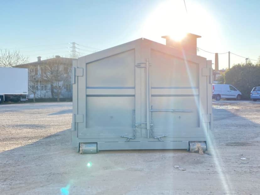 CONTAINER SCARRABILE NUOVO PER INERTI CON FONDO IN APPOGGIO E · 5,8 m · 16 m³ · Rif. 22-N-22 — foto 6 di 8