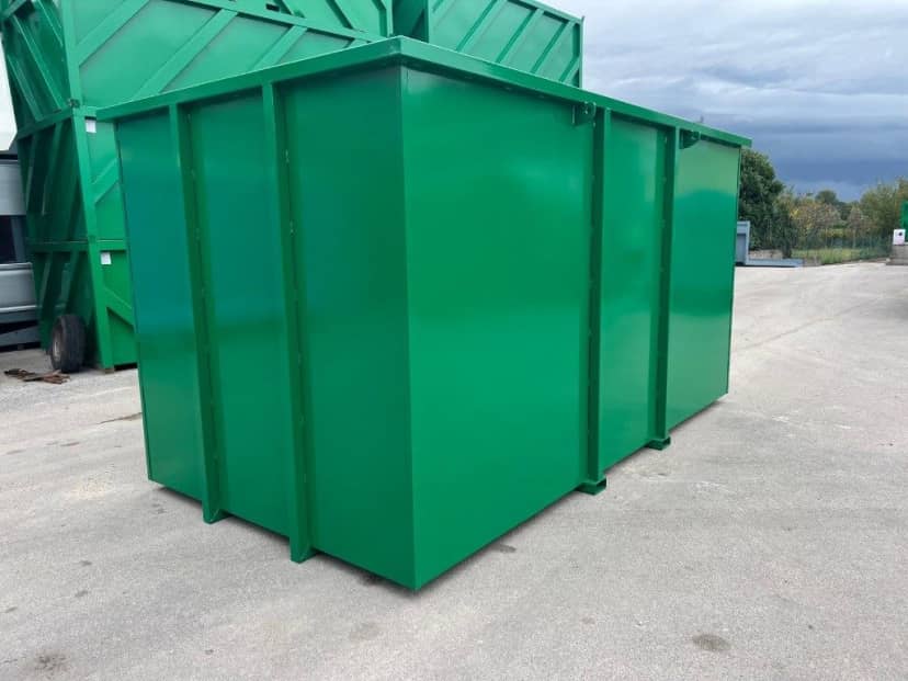 CONTENITORE NUOVO NON SCARRABILE A CIELO APERTO CON FODERI PER · 4 m · 15 m³ · Rif. 25-N-41