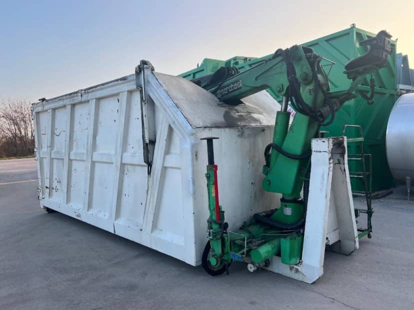 CONTAINER SCARRABILE USATO CON TETTO IDRAULICO PER INGOMBRANTI · 6,3 m · 34 m³ · Rif. 26-U-27 — foto 2 di 4