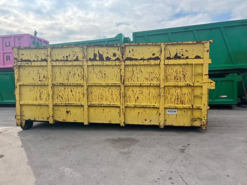 CONTAINER SCARRABILE USATO A CIELO APERTO PER INGOMBRANTI · 6,6 m · 37 m³ · Rif. 26-U-121 — foto 4 di 7