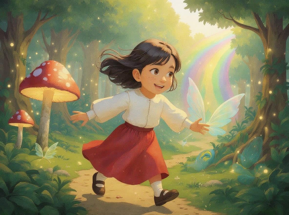 Shreya and the Enchanted Forest — illustration for page 3