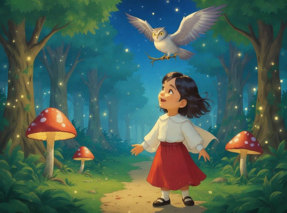 Shreya and the Enchanted Forest — illustration for page 4