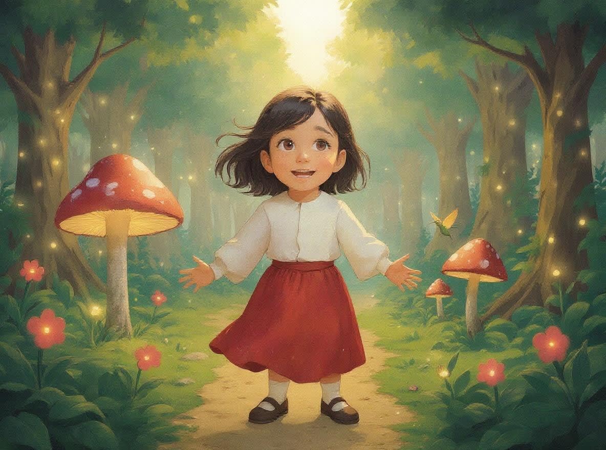 Shreya and the Enchanted Forest — illustration for page 5