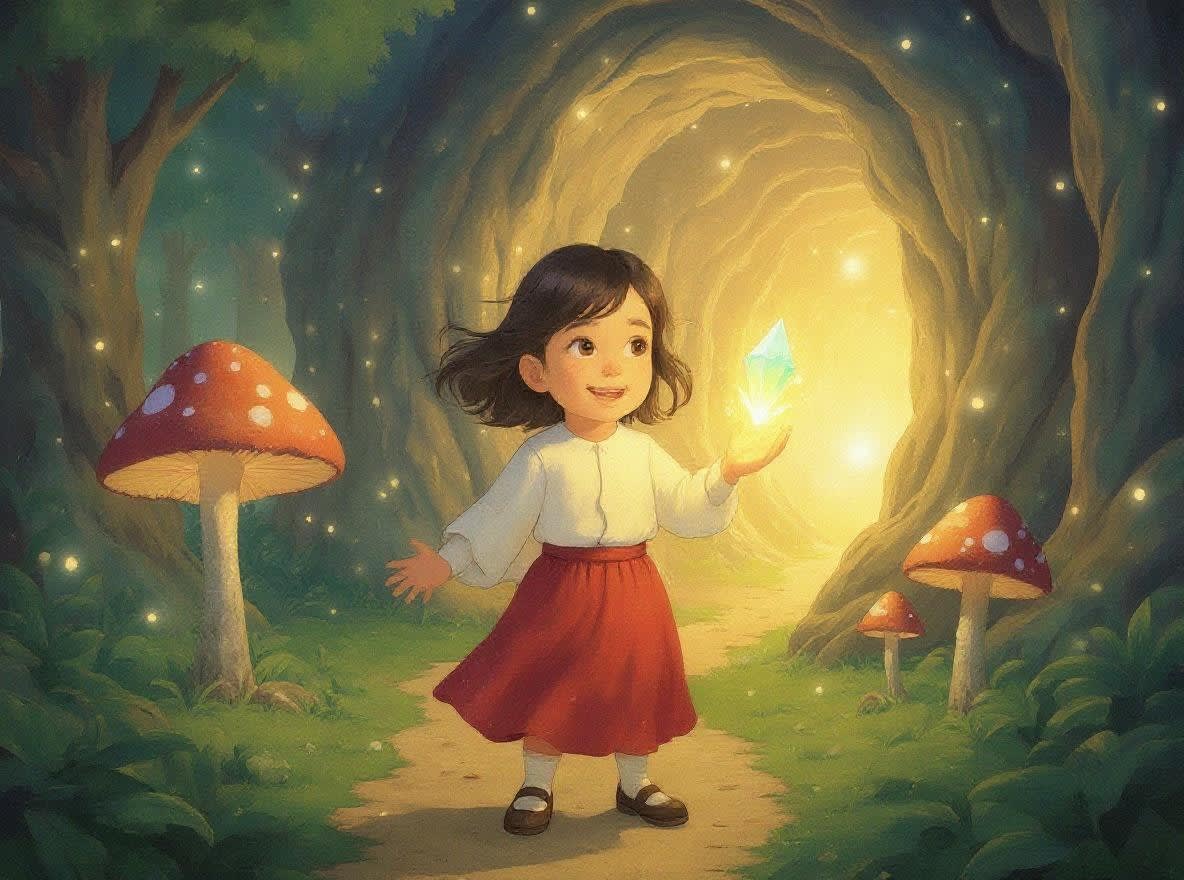 Shreya and the Enchanted Forest — illustration for page 9