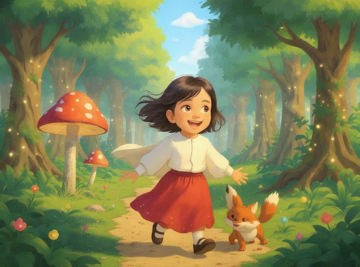 Shreya and the Enchanted Forest — illustration for page 10