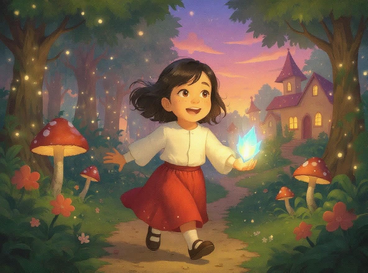 Shreya and the Enchanted Forest — illustration for page 12