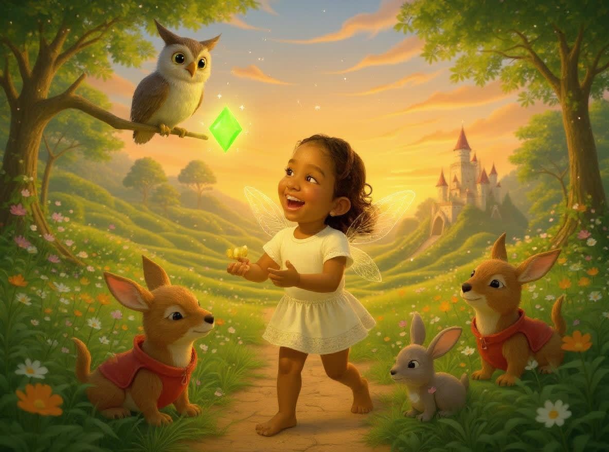 Shreya's Magical Birthday Adventure — illustration for page 7