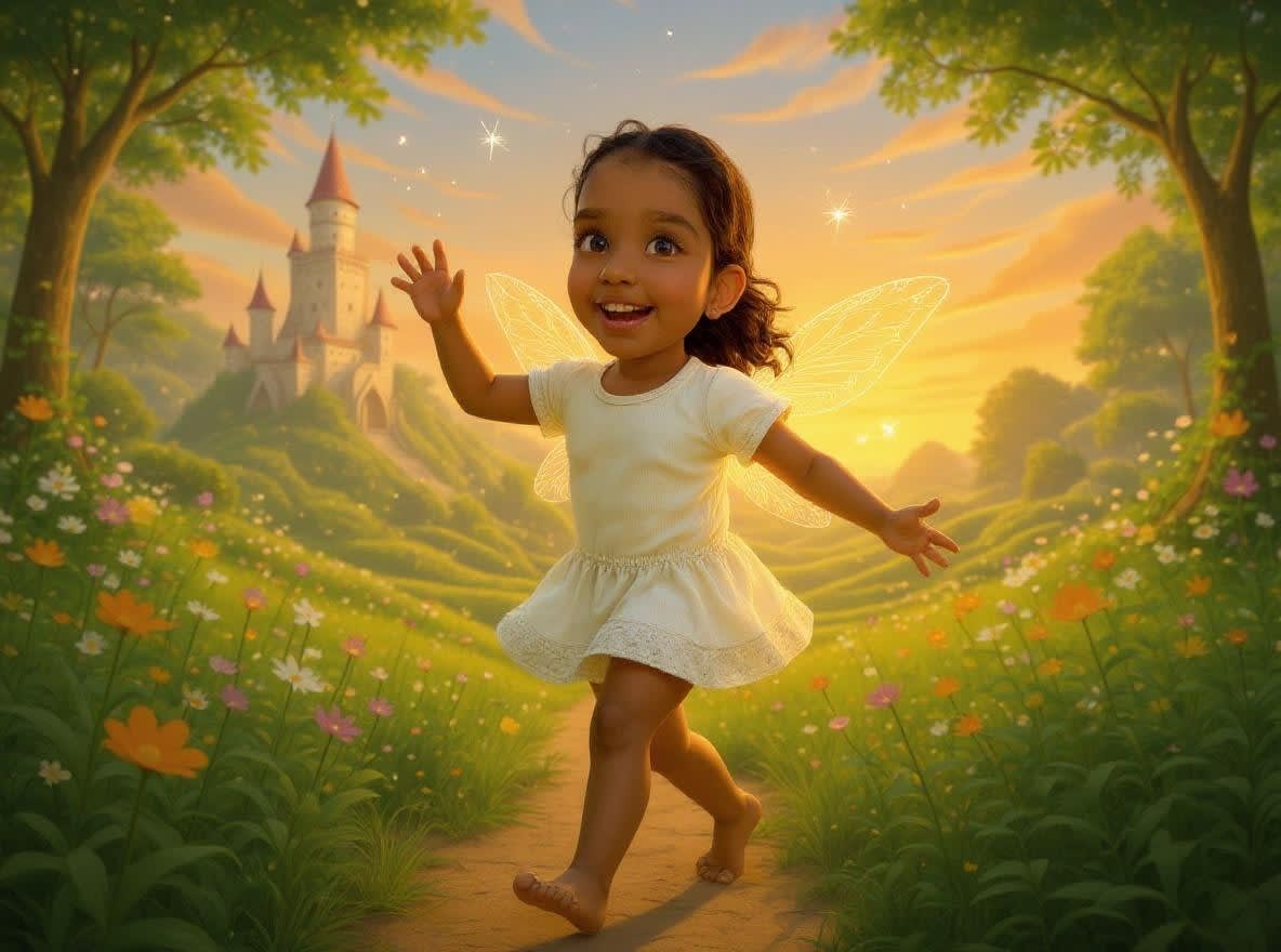 Shreya's Magical Birthday Adventure — illustration for page 8