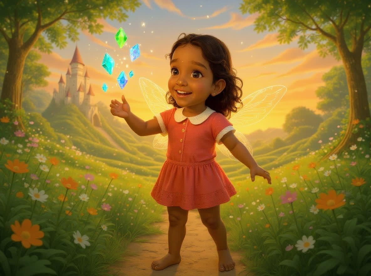 Shreya's Magical Birthday Adventure — illustration for page 9