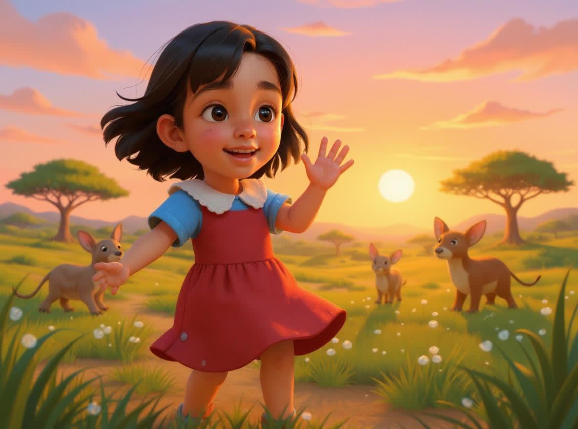 Shreya's Magical Safari Adventure — illustration for page 11