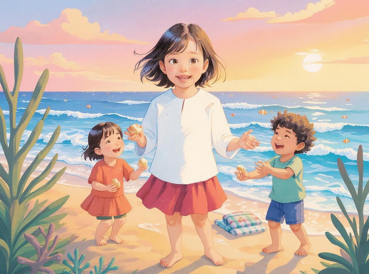 Shreya's Underwater Adventure — illustration for page 5