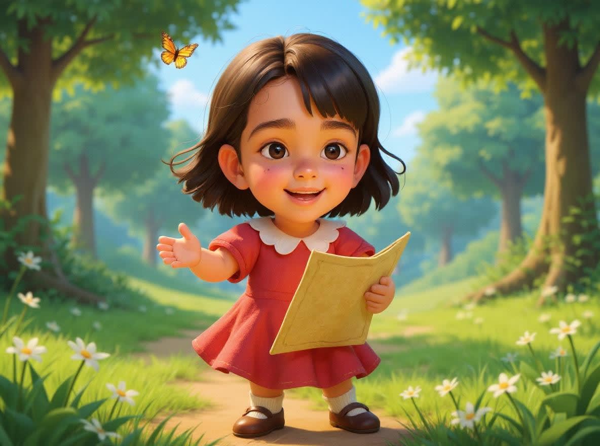Shreya and the Quest of the Starlit Forest — illustration for page 1