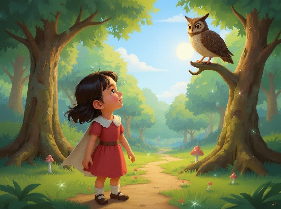 Shreya and the Quest of the Starlit Forest — illustration for page 2