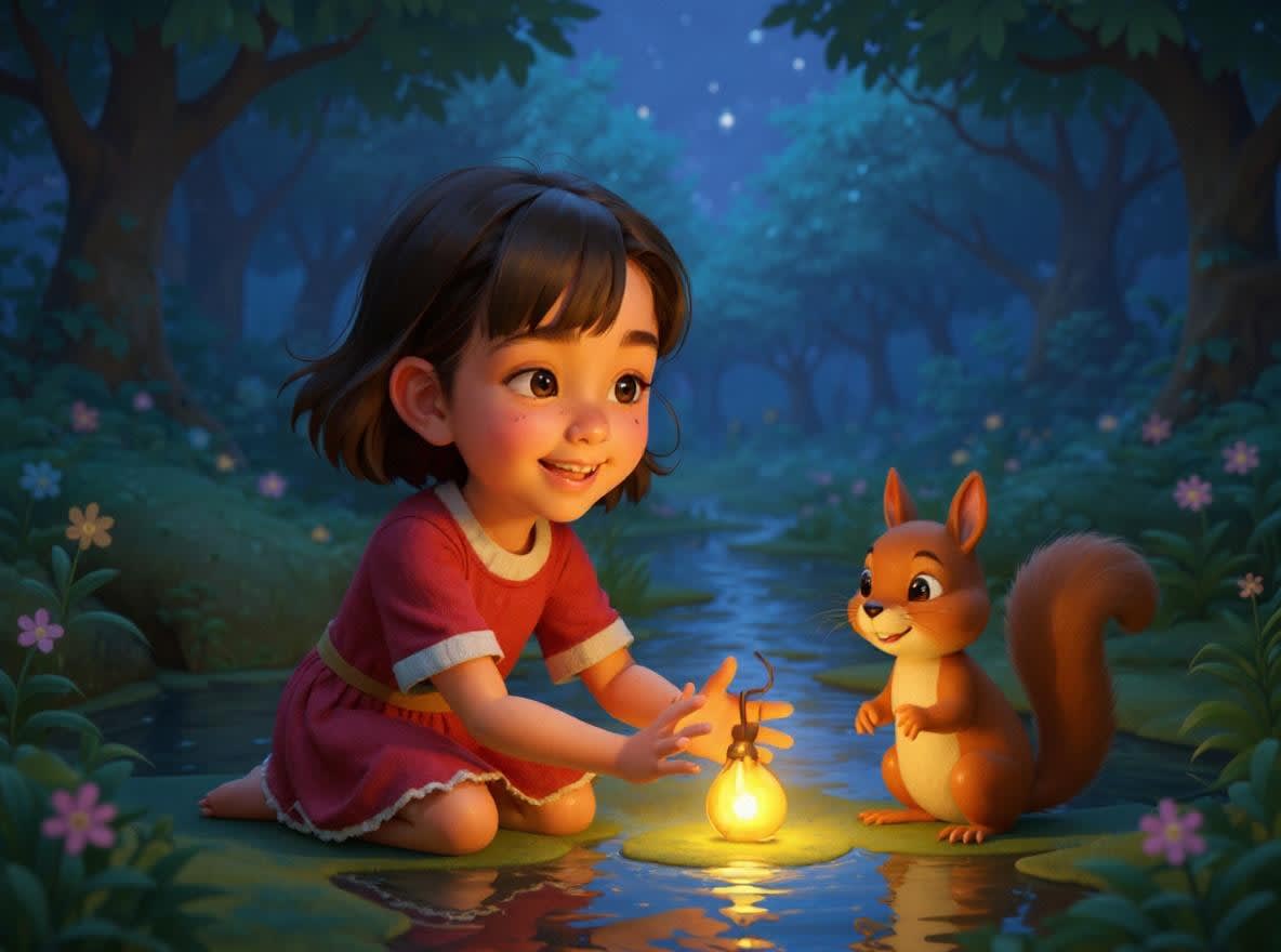 Shreya and the Quest of the Starlit Forest — illustration for page 4
