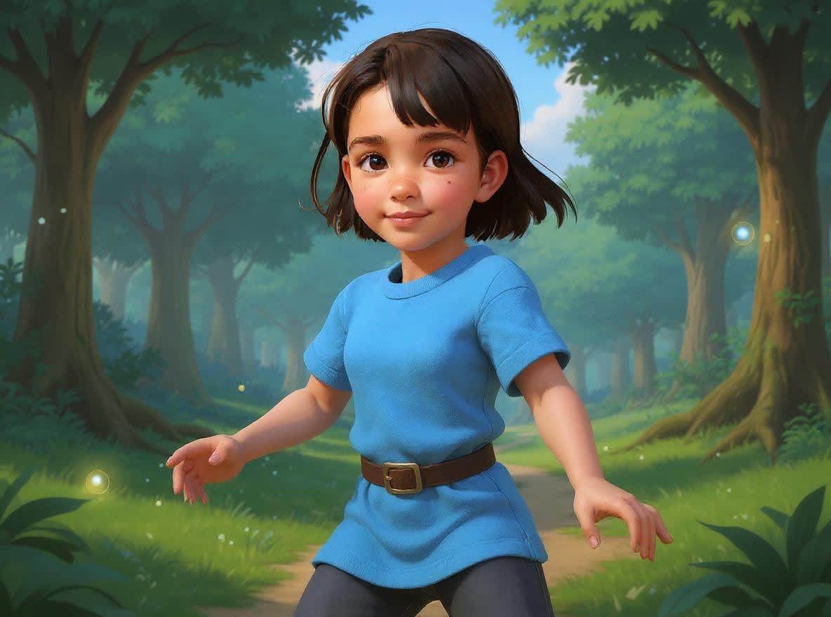 Shreya and the Quest of the Starlit Forest — illustration for page 5