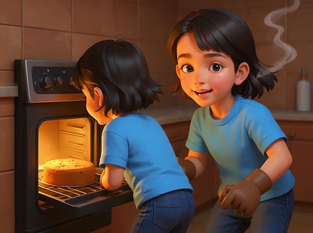 Shreya's Magical Bakery Adventure — illustration for page 7