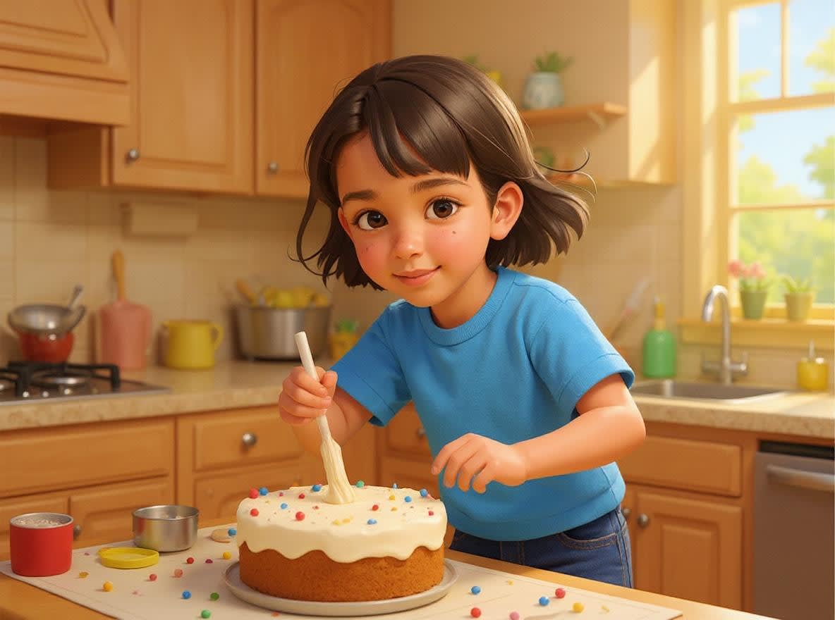 Shreya's Magical Bakery Adventure — illustration for page 9