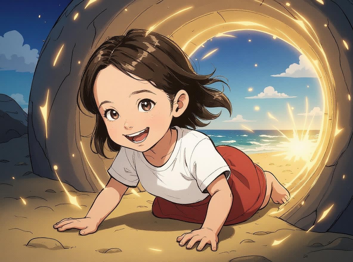 Aahana's Magical Beach Adventure — illustration for page 12