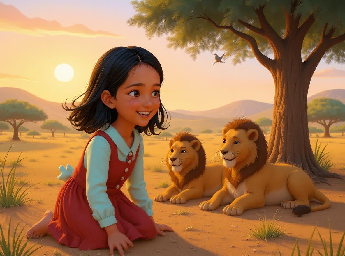 Shreya's Amazing Animal Safari — illustration for page 4