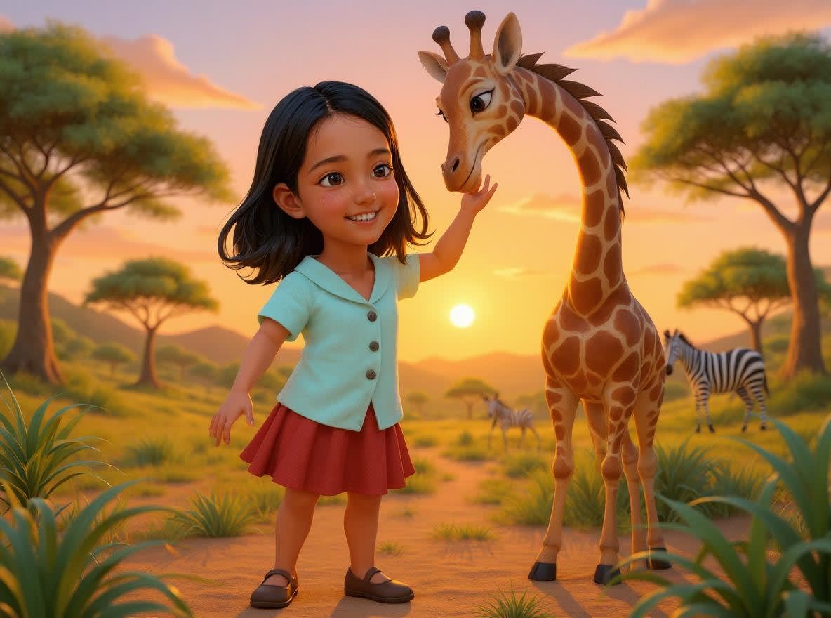 Shreya's Amazing Animal Safari — illustration for page 6