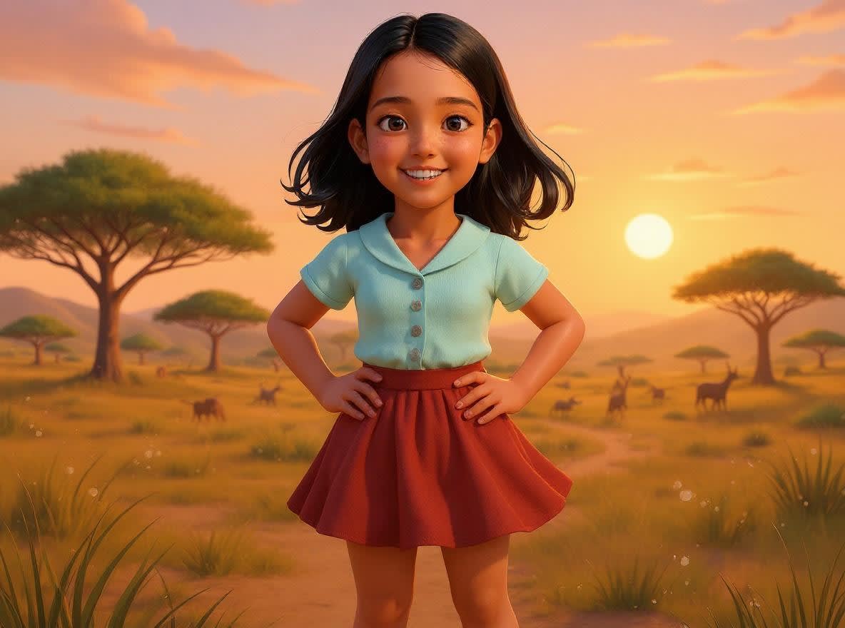 Shreya's Amazing Animal Safari — illustration for page 12