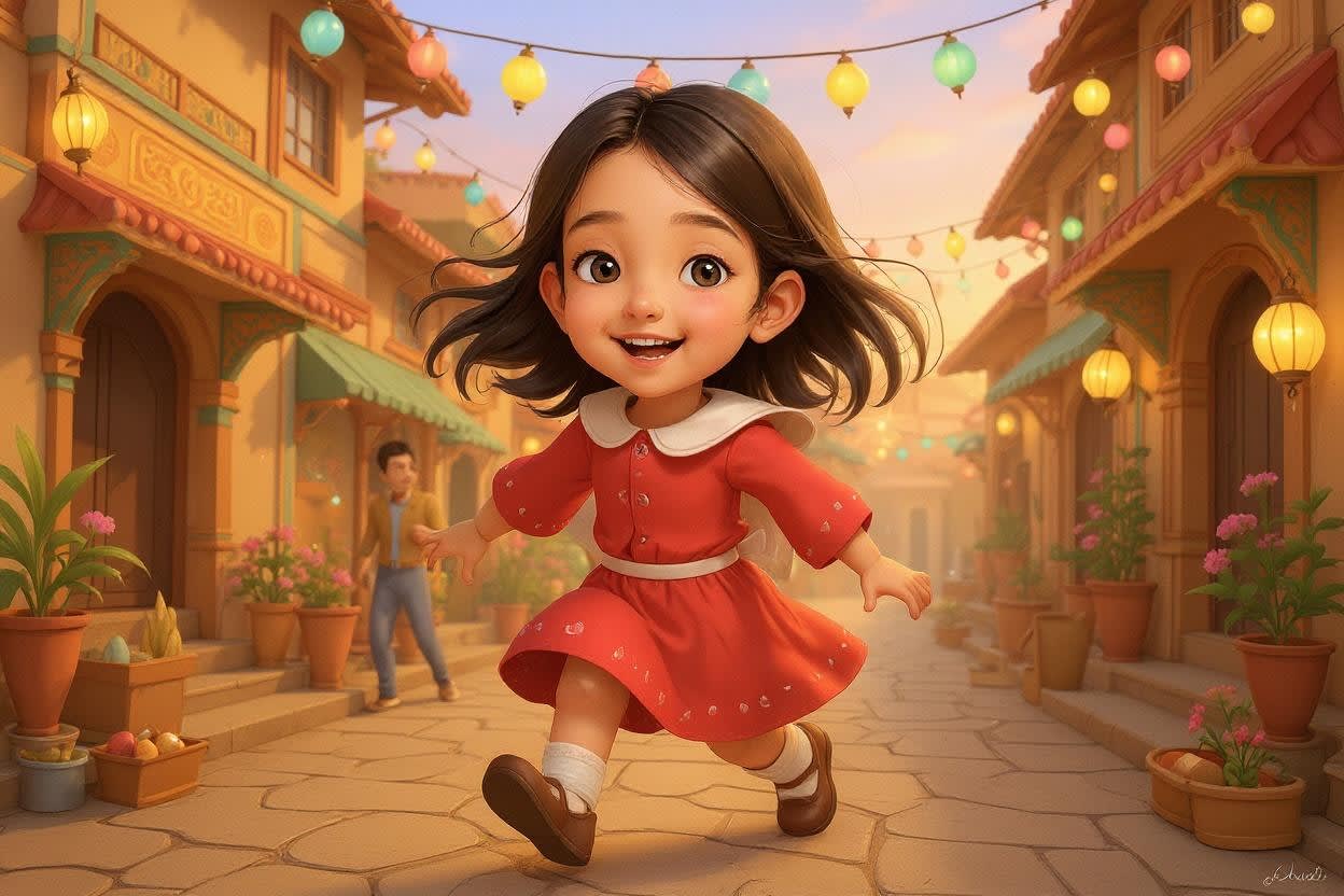 Shreya's Diwali Adventure — illustration for page 1