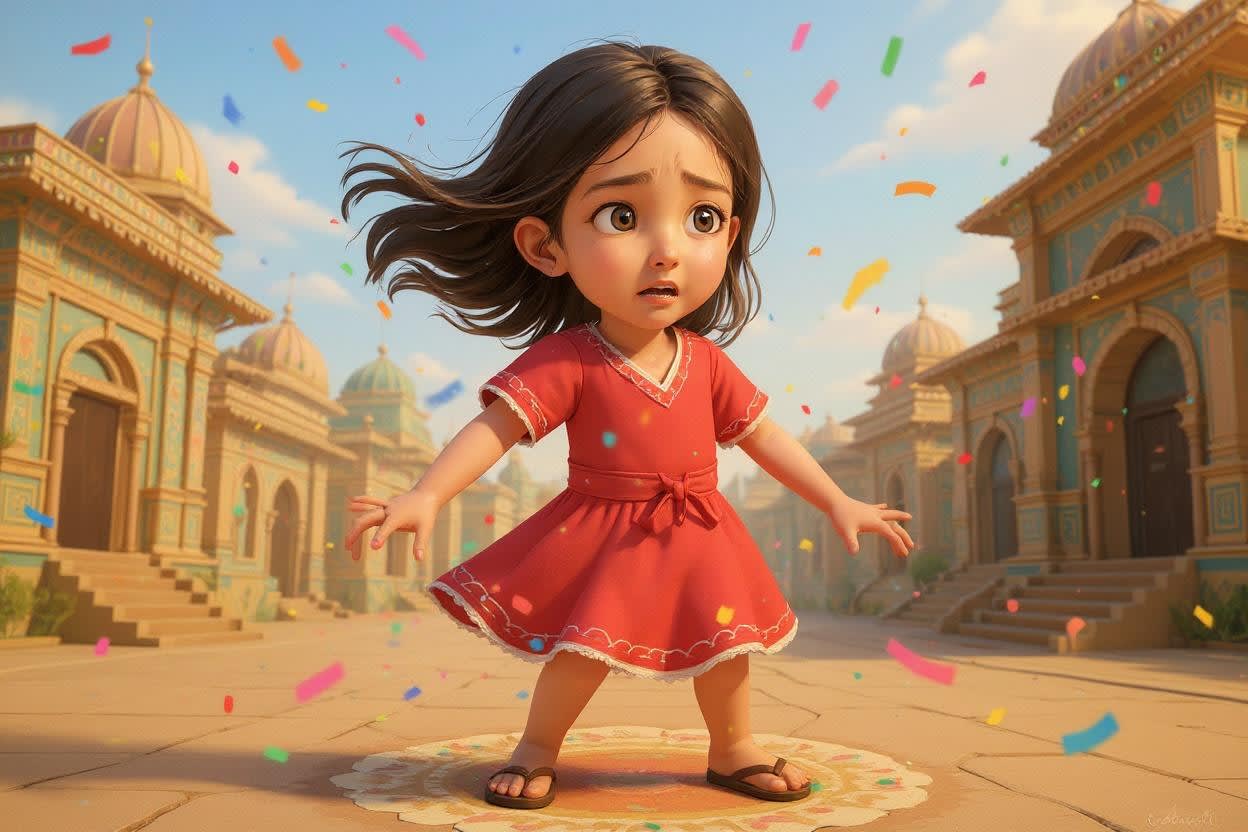 Shreya's Diwali Adventure — illustration for page 5