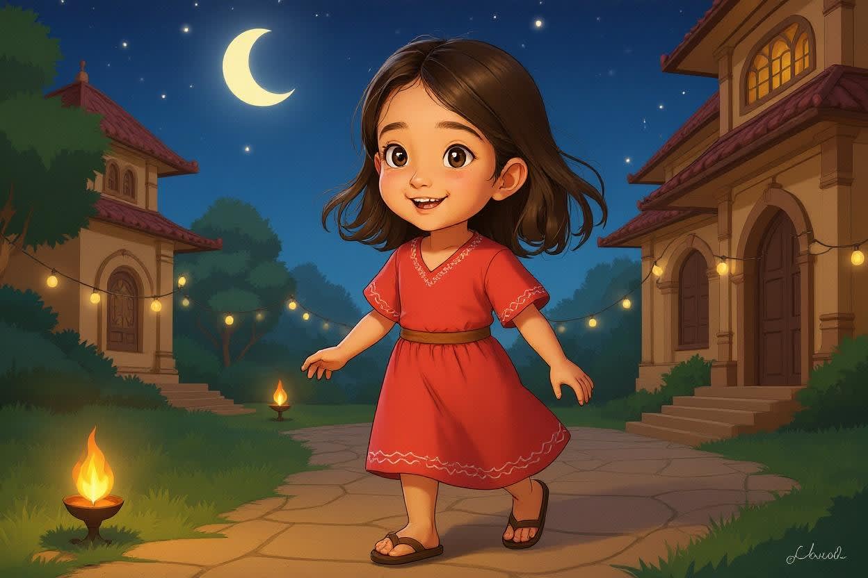 Shreya's Diwali Adventure — illustration for page 12
