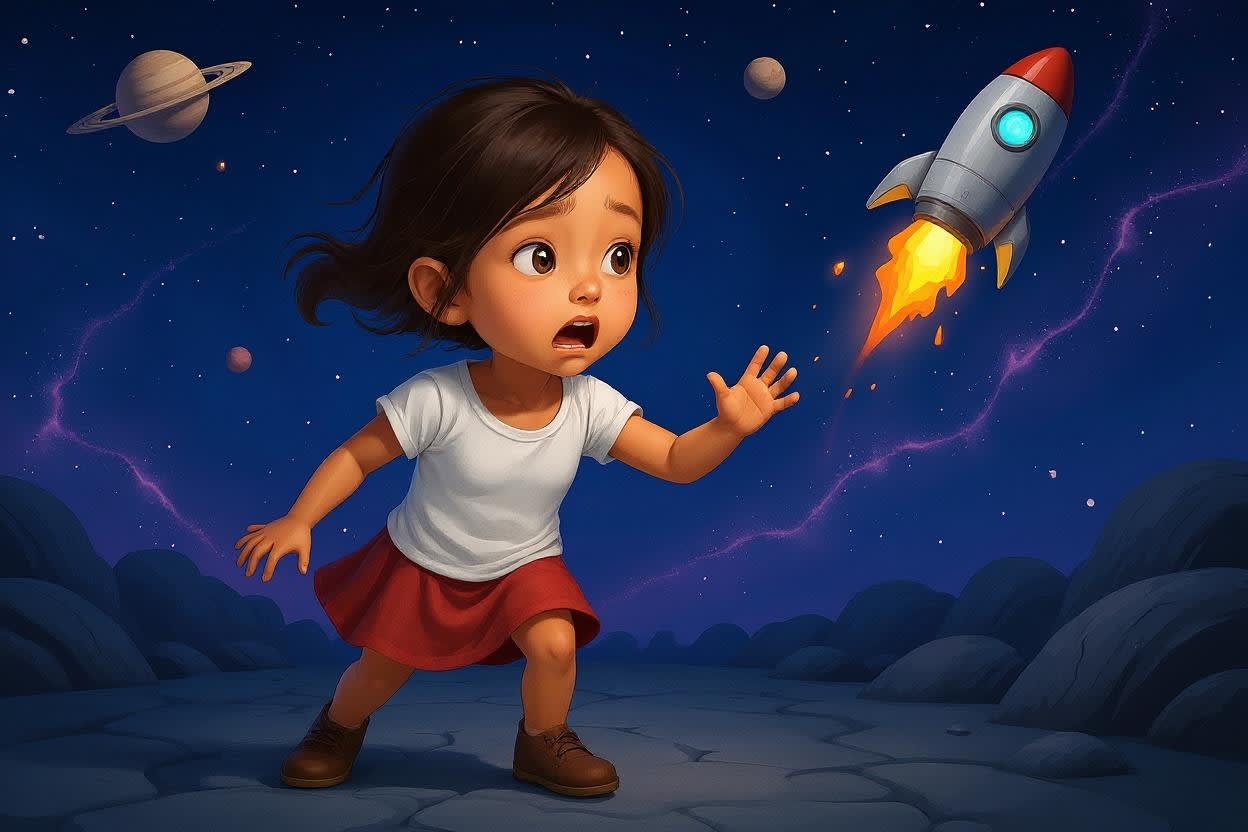 Aahana's Stellar Adventure — illustration for page 5