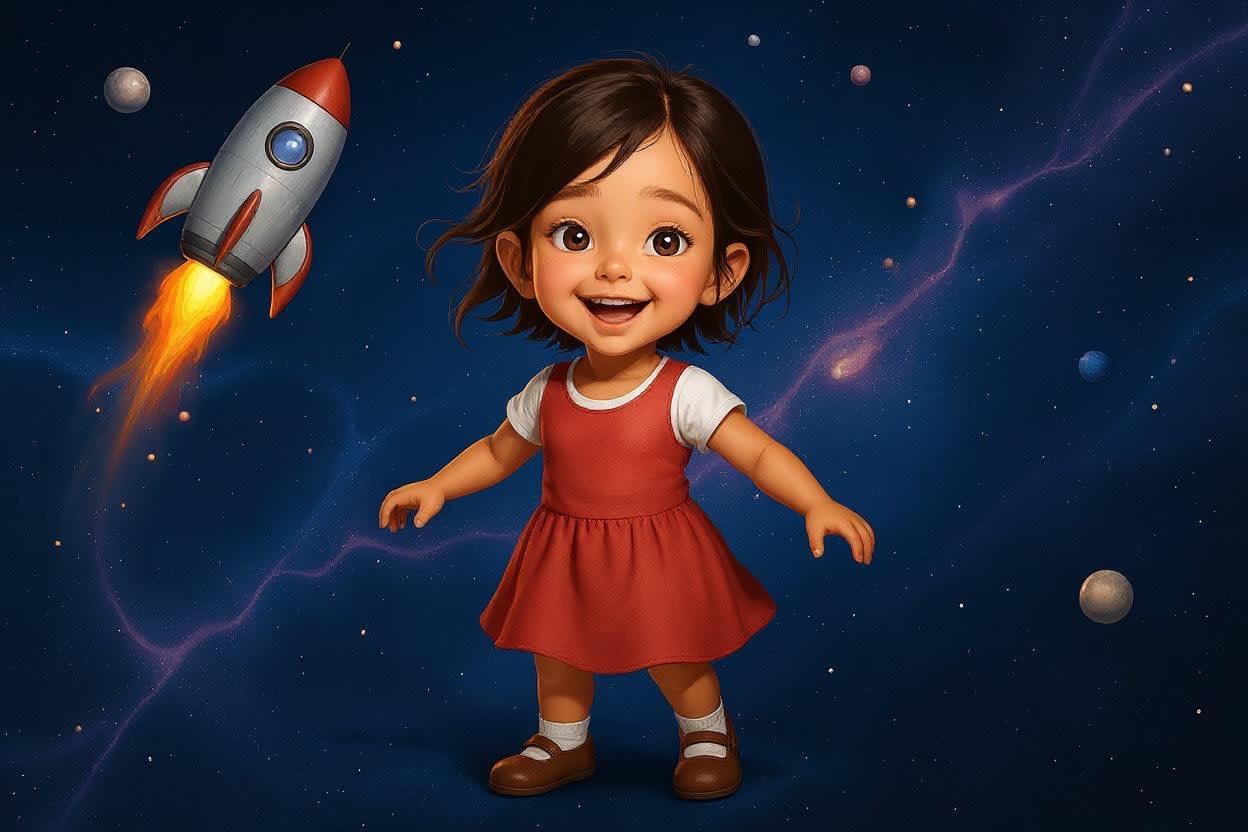 Aahana's Stellar Adventure — illustration for page 10