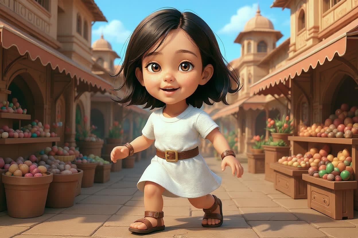 Aahana's Diwali Adventure — illustration for page 2