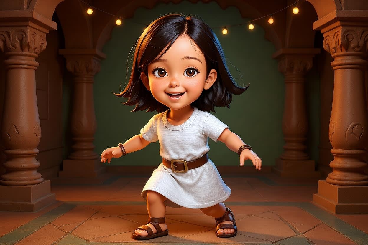 Aahana's Diwali Adventure — illustration for page 6