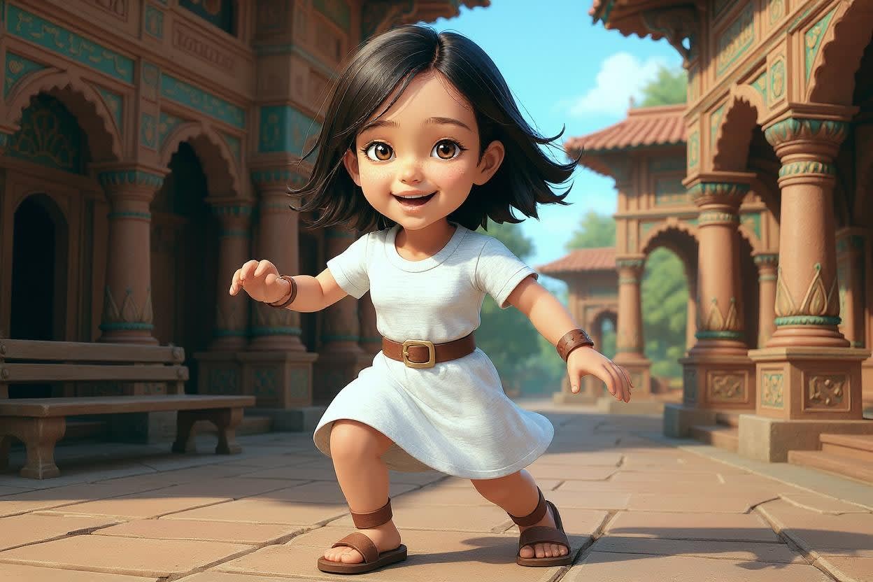 Aahana's Diwali Adventure — illustration for page 7