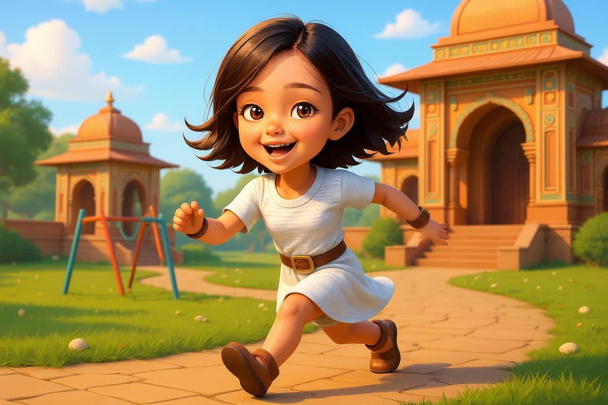 Aahana's Diwali Adventure — illustration for page 8