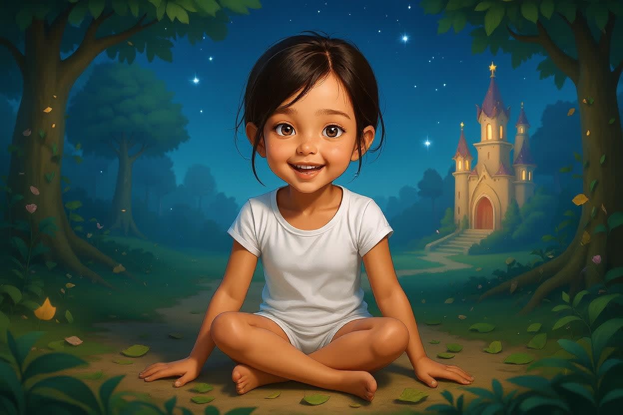 Aahana's Magical Diwali Adventure — illustration for page 6