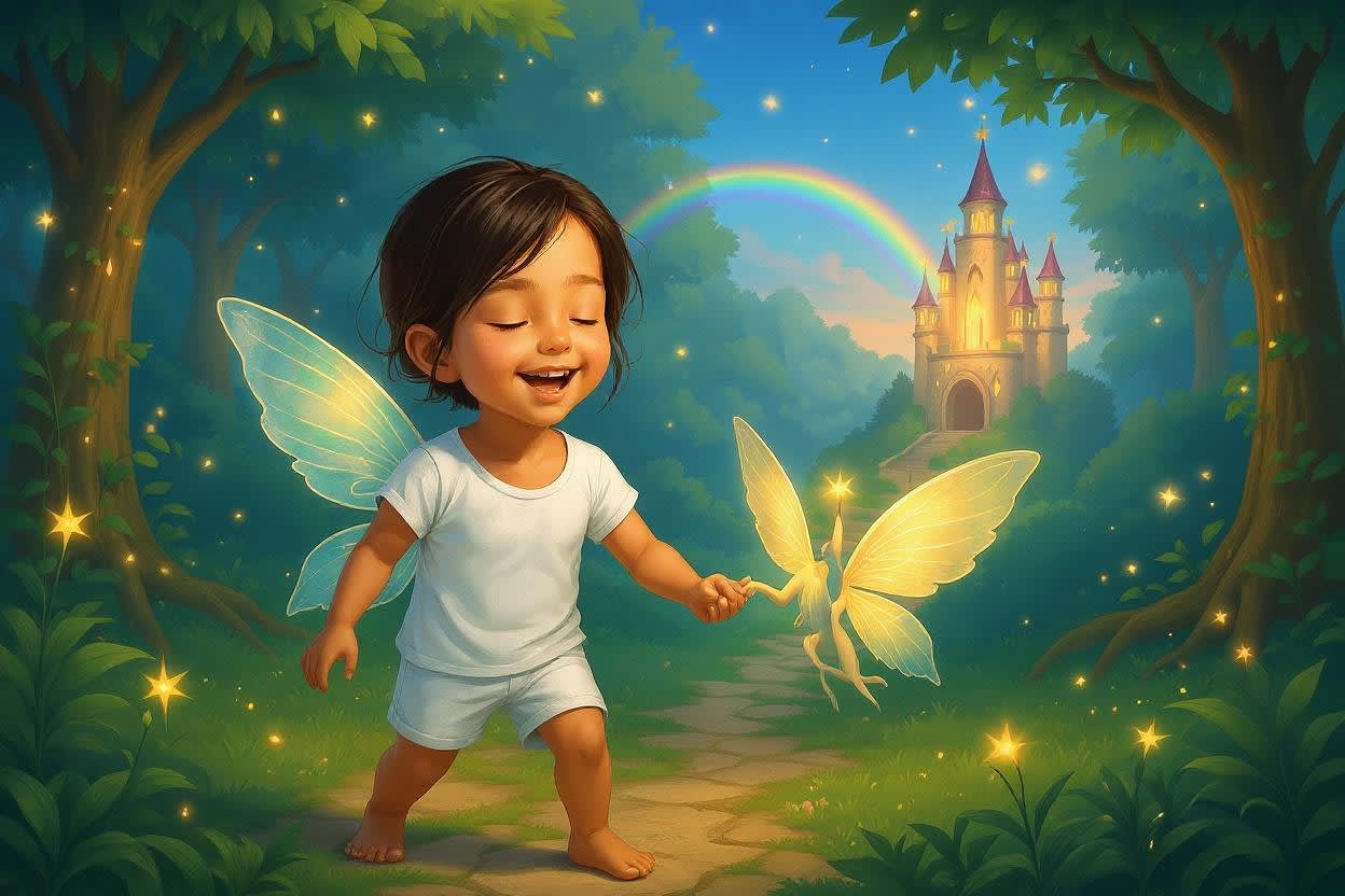 Aahana's Magical Diwali Adventure — illustration for page 8