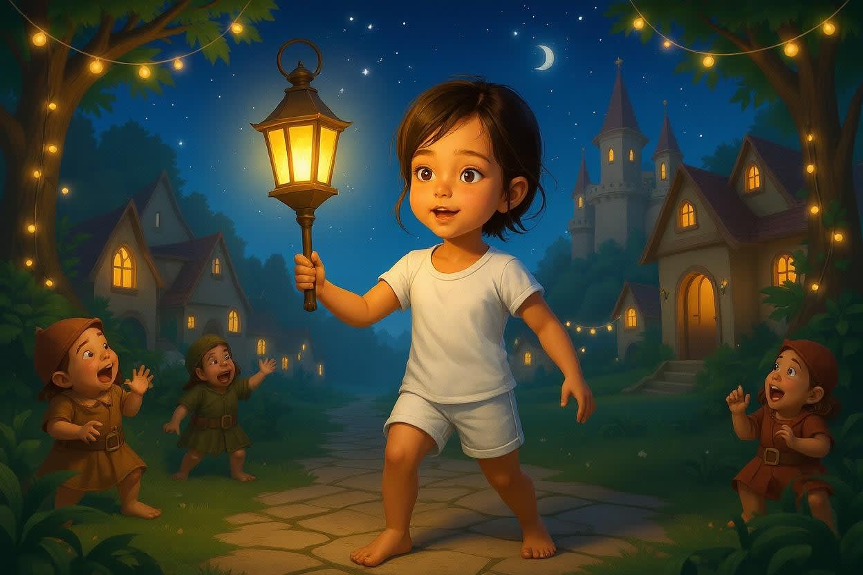 Aahana's Magical Diwali Adventure — illustration for page 11